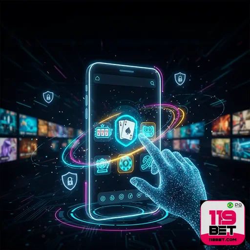 Imagem da app 119bet mostrando opções de apostas, disponível no site 119bet para jogadores Brasil